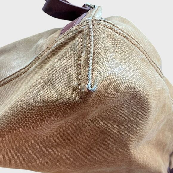 Madewell Canvas Leather Backpack Butterfly Floral Patch Drawstring Bag main image 4
